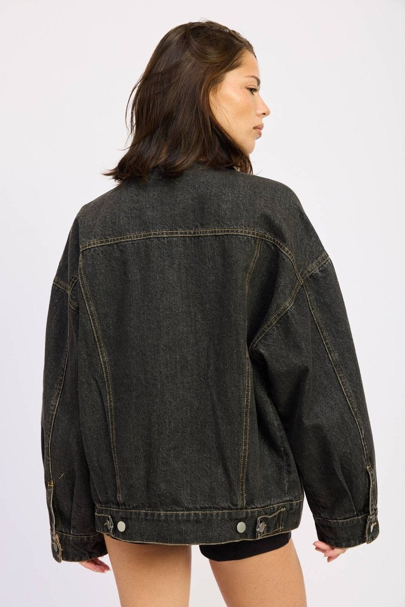 Veste Jeans Col Contrasté EP - Ex - voto