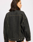 Veste Jeans Col Contrasté EP - Ex - voto