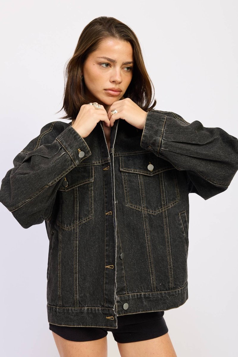 Veste Jeans Col Contrasté EP - Ex - voto