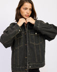 Veste Jeans Col Contrasté EP - Ex - voto