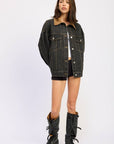 Veste Jeans Col Contrasté EP - Ex - voto