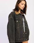 Veste Jeans Col Contrasté EP - Ex - voto