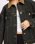Veste Jeans Col Contrasté EP - Ex - voto