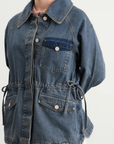 Veste Jeans Emilie Damson Madder - Ex - voto
