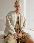 Veste Matelassée Greta Crème Mod Ref - Ex - voto
