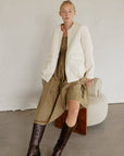 Veste Matelassée Greta Crème Mod Ref - Ex - voto