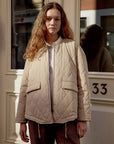 Veste Matelassée Greta Crème Mod Ref - Ex - voto
