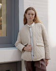 Veste Matelassée Greta Crème Mod Ref - Ex - voto