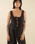 Veste Noeuds Denim Noir NLT - Ex - voto