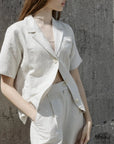 Veston en Lin Cyd All Row Beige SOLDE - Vente Finale - Ex - voto