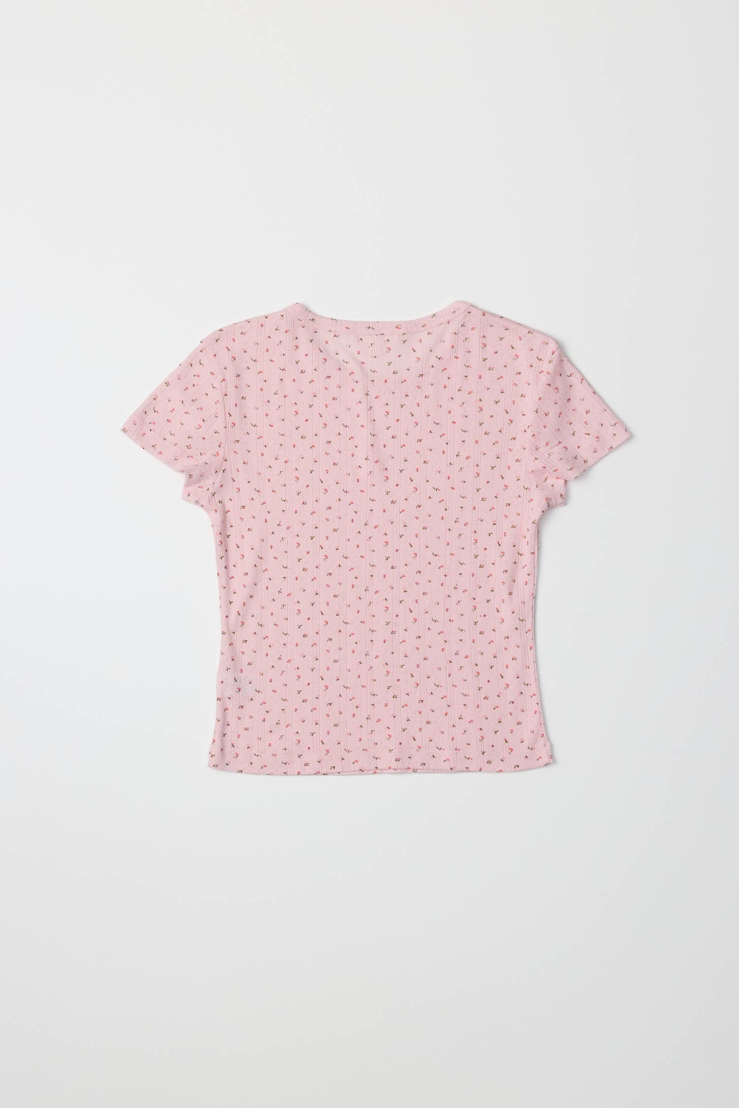 T-Shirt Pointelle Cherie Rose All Row