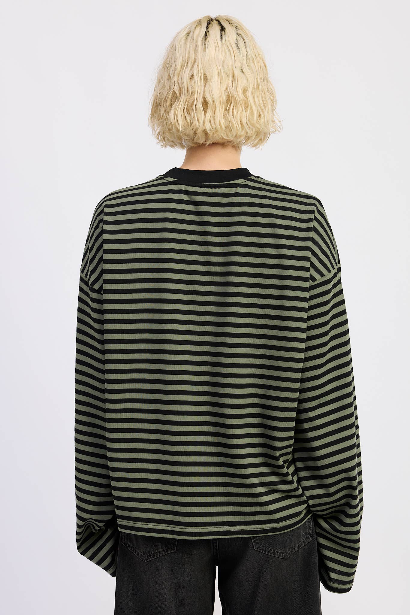 EP Blue and Brown Stripes Top 