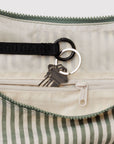 Sac Croissant Large Baggu Sage Stripe