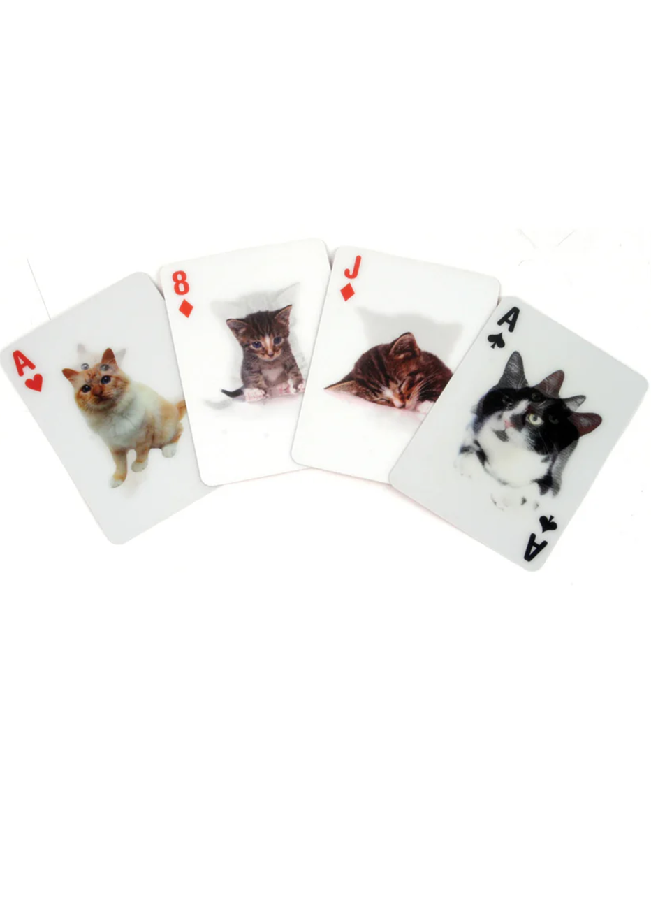 Kikkerland Cats 3D Playing Cards