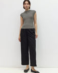Haut Trinity Rayures Diagonales Noires et Blanches All Row