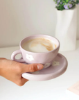 Tasse et Soucoupe Lily Moi D'abord Lilas