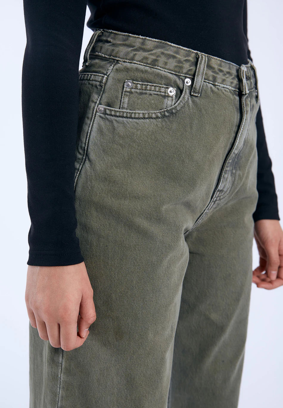 Dr Denim Washed Olive Donna Jeans