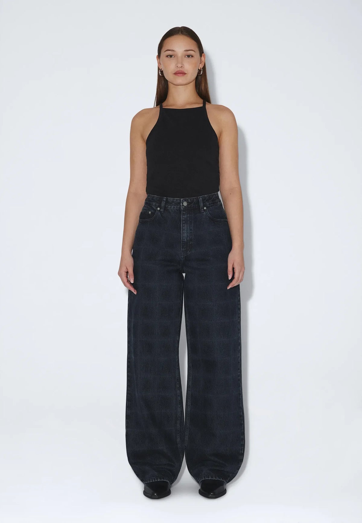 Dr Denim Donna Stream Check Overdye Jeans