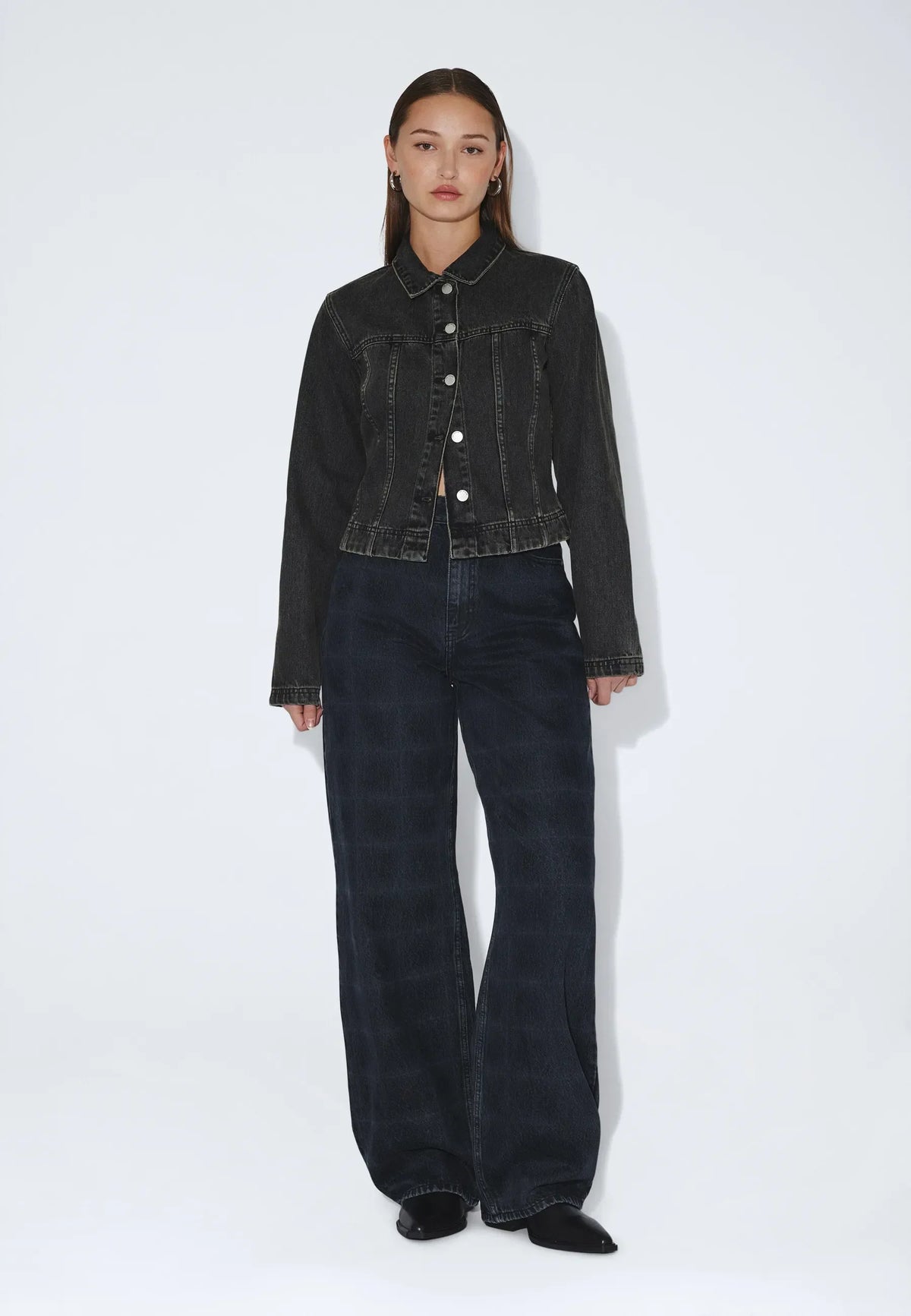 Dr Denim Donna Stream Check Overdye Jeans