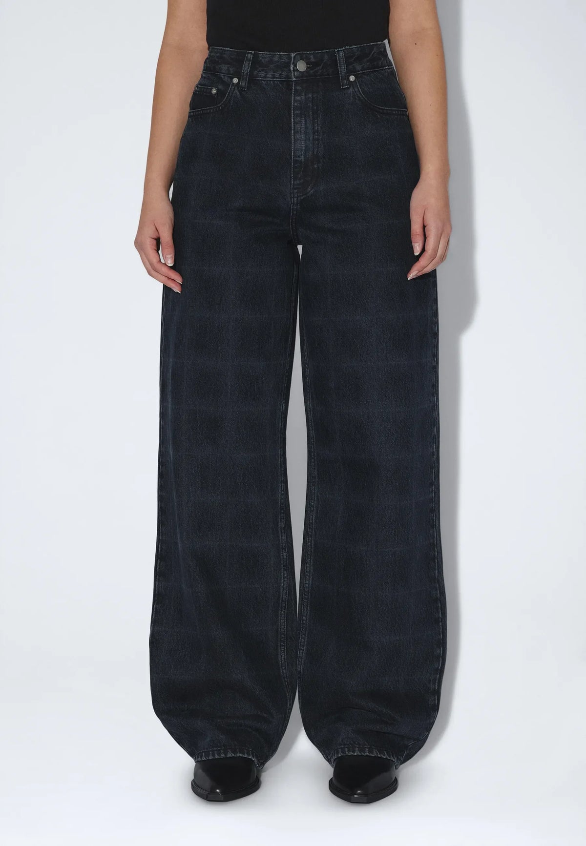 Dr Denim Donna Stream Check Overdye Jeans