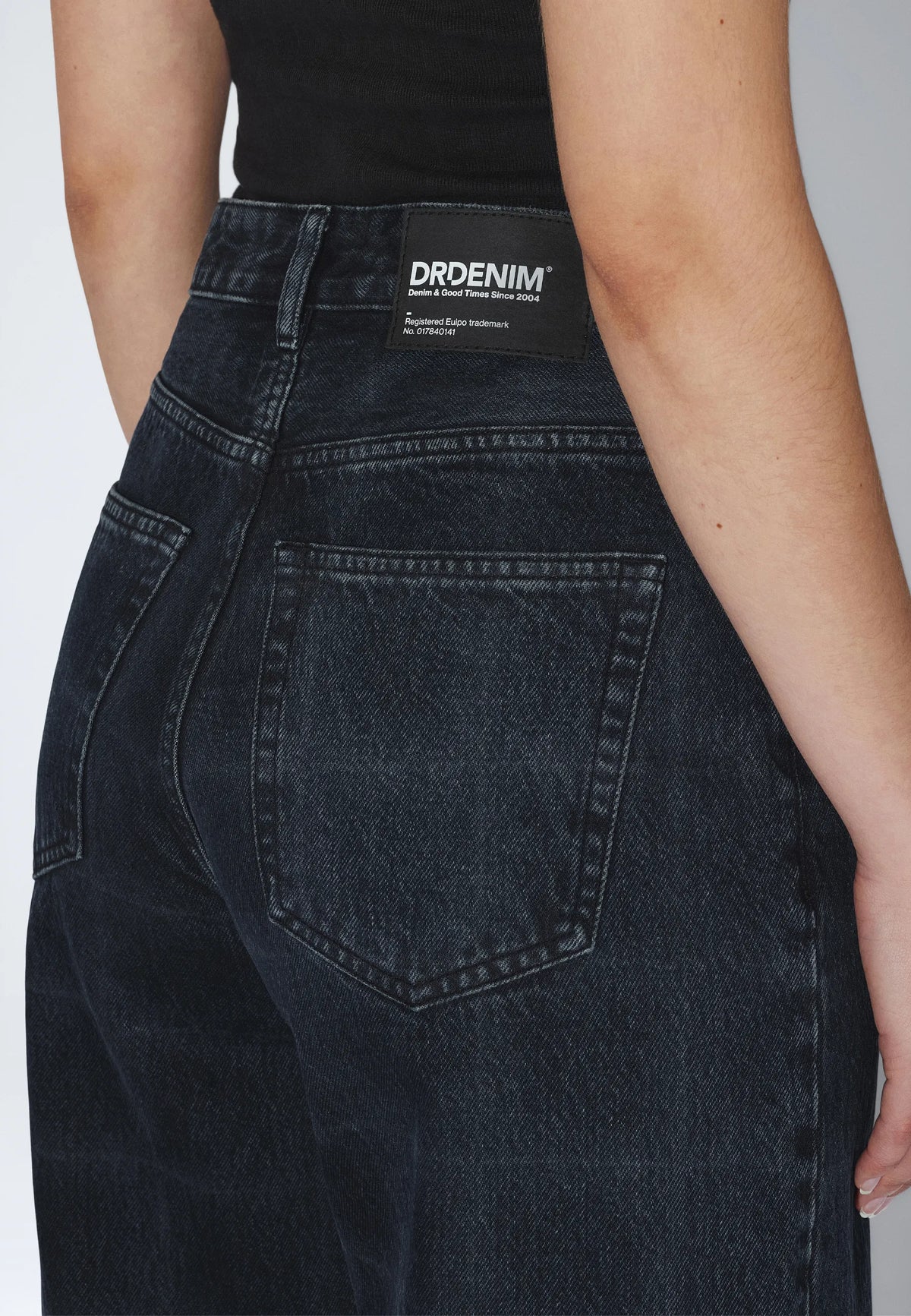 Dr Denim Donna Stream Check Overdye Jeans