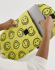 Baggu Happy Yellow Puffy Laptop Sleeve 16"