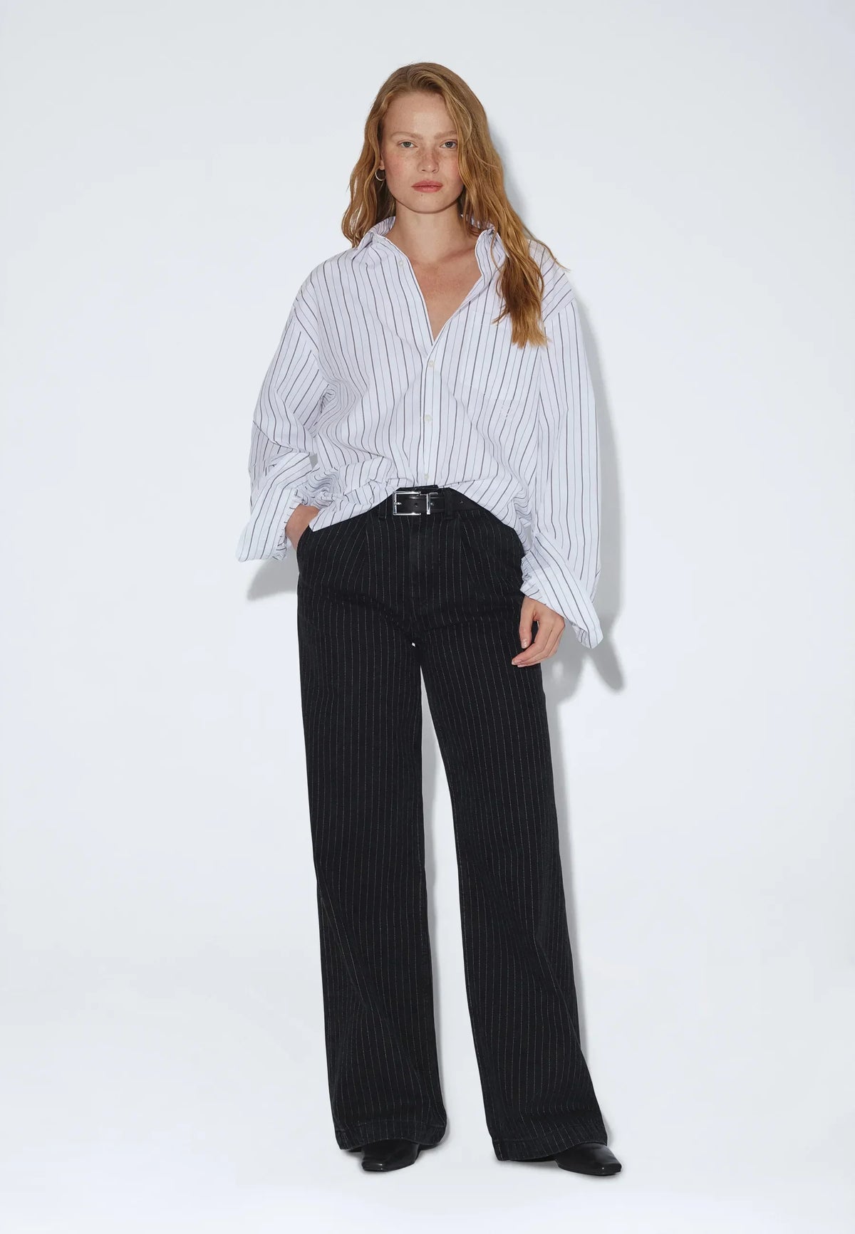 Jeans Rhue Dr Denim Noir Pinstriped