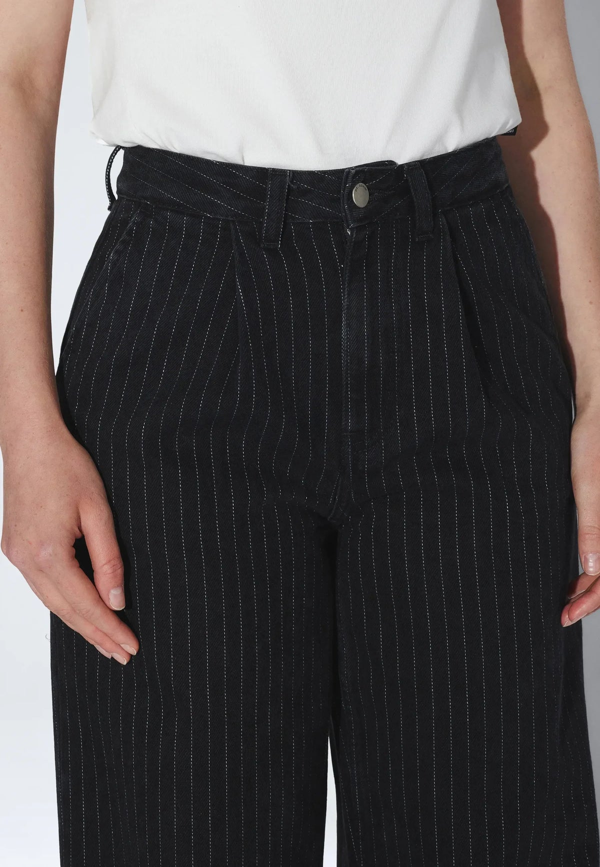 Jeans Rhue Dr Denim Noir Pinstriped