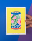 Affichette Riso Can of Jungle Soda IPA 5x7  We are out of Office