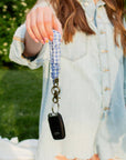 ANDi Blue Gingham Keychain