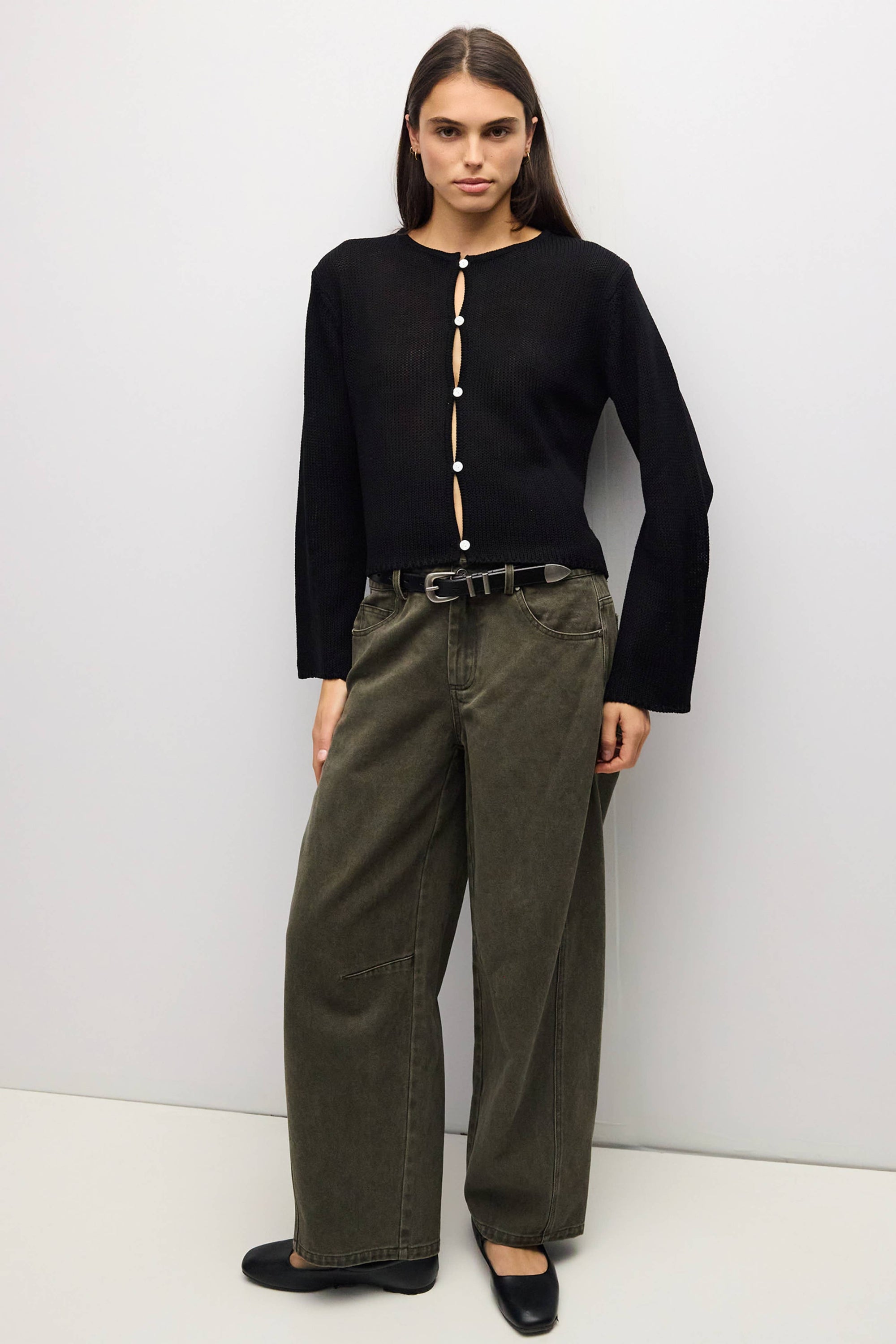 Cardigan Morgan Noir All Row