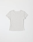 T-Shirt Pointelle Cherie Blanc All Row