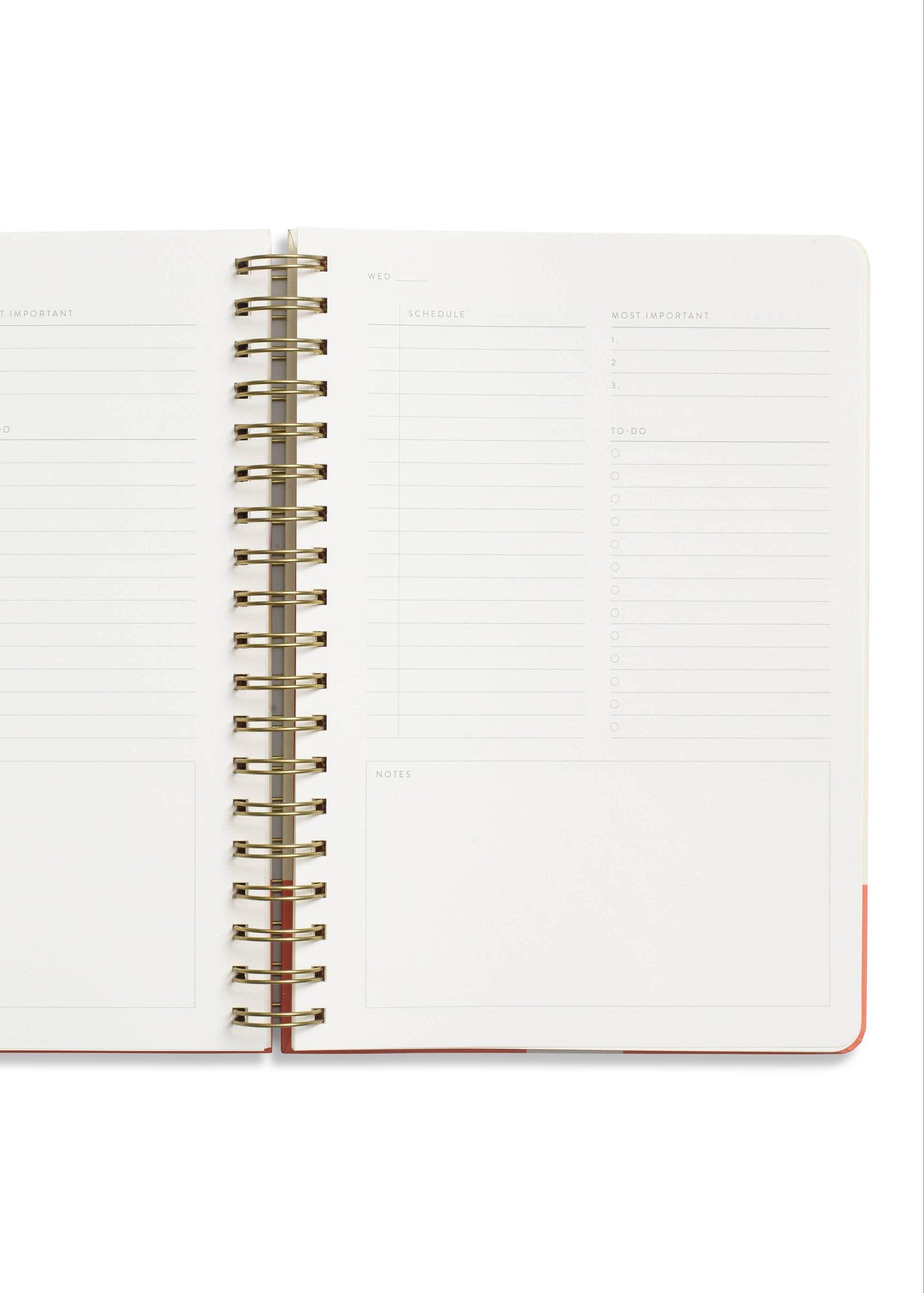 Agenda Hebdomadaire Gradient Orb Papier