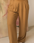 Pantalon Angie Dailystory Ocre SOLDE - Vente Finale