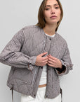 Manteau Rochelle Gingham Brun Mod Ref