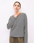 Kathleen Top, Mod Ref, Black and Cream