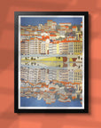 Affiche Lyon, Croix Rousse 12 x 17po Emma Roulette Kiblind Atelier