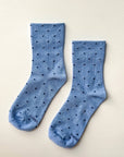 Chaussettes Sneaker Bleues Pois Marines Le Bon Shoppe