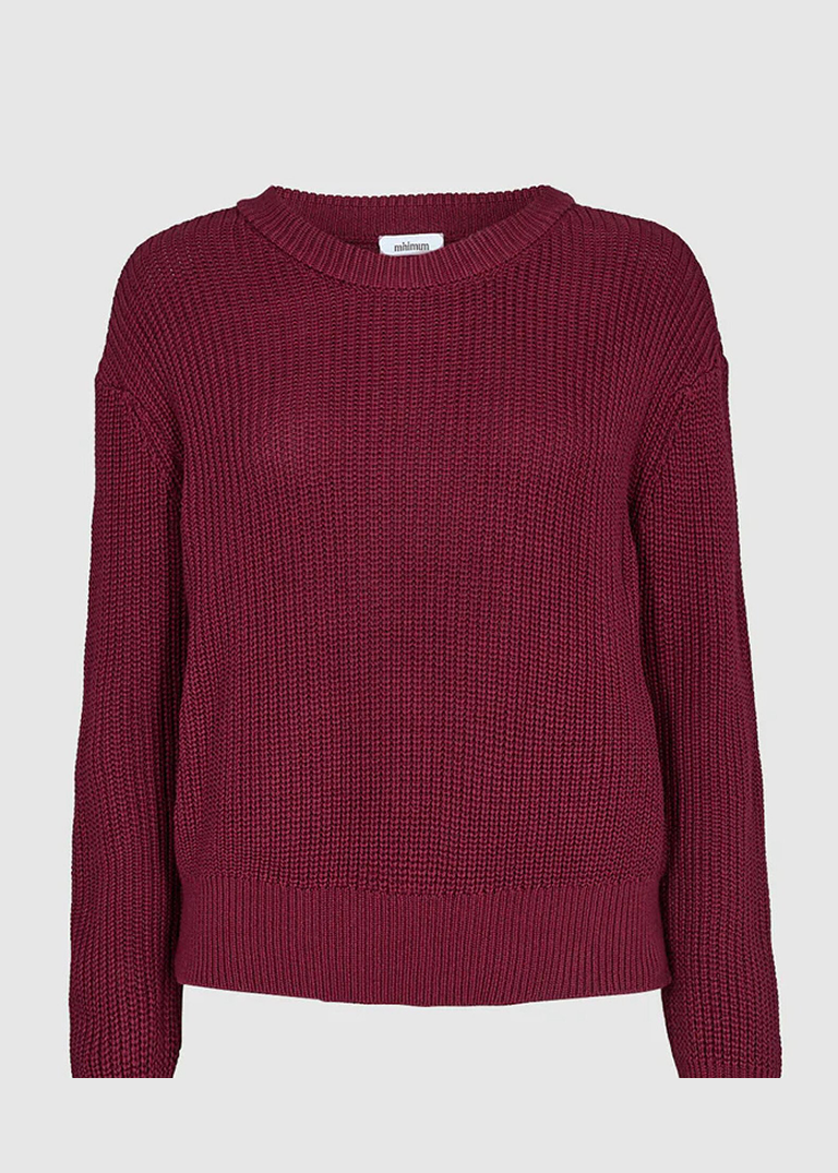 Minimum Mikala Burgundy Sweater FINAL SALE