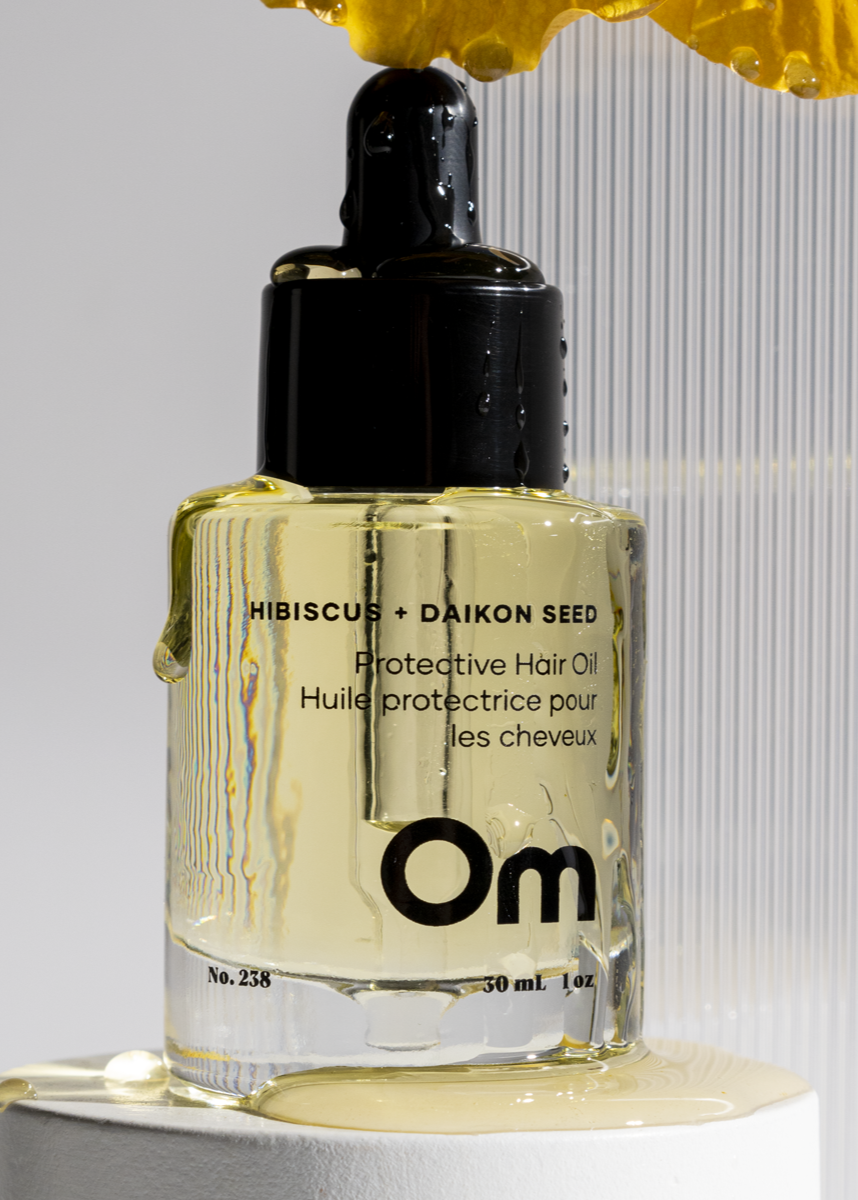 Om Organics Hibiscus and Daikon Protective Hair Oil