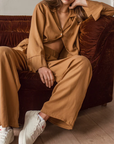 Pantalon Angie Dailystory Ocre SOLDE - Vente Finale