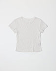 T-Shirt Pointelle Cherie Blanc All Row