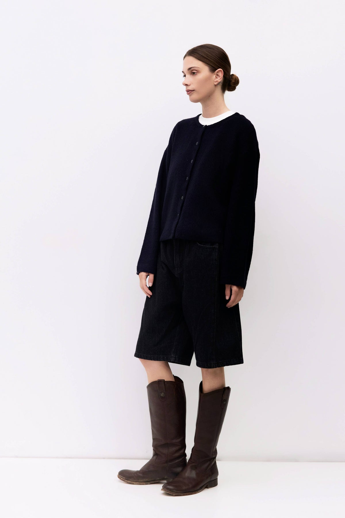 Pro Mod Cardigans Mod Ref Anabel Navy Cardigan – Ex-voto