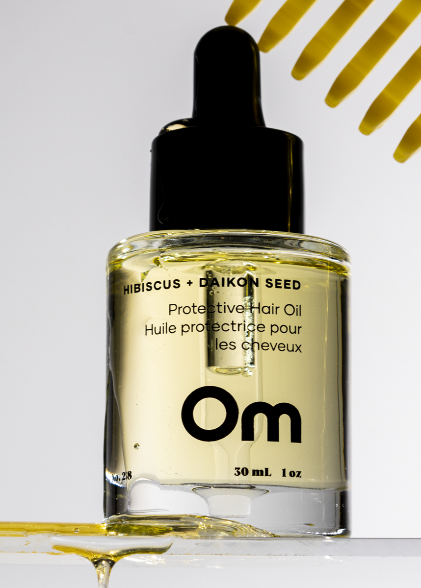 Om Organics Hibiscus and Daikon Protective Hair Oil