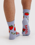 Baggu Strawberry Blossom Crew Socks