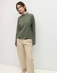 Pull Rayé Cierra Vert et Taupe All Row