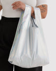 Baggu Standard Reusable Bag – Metallic Moonstone