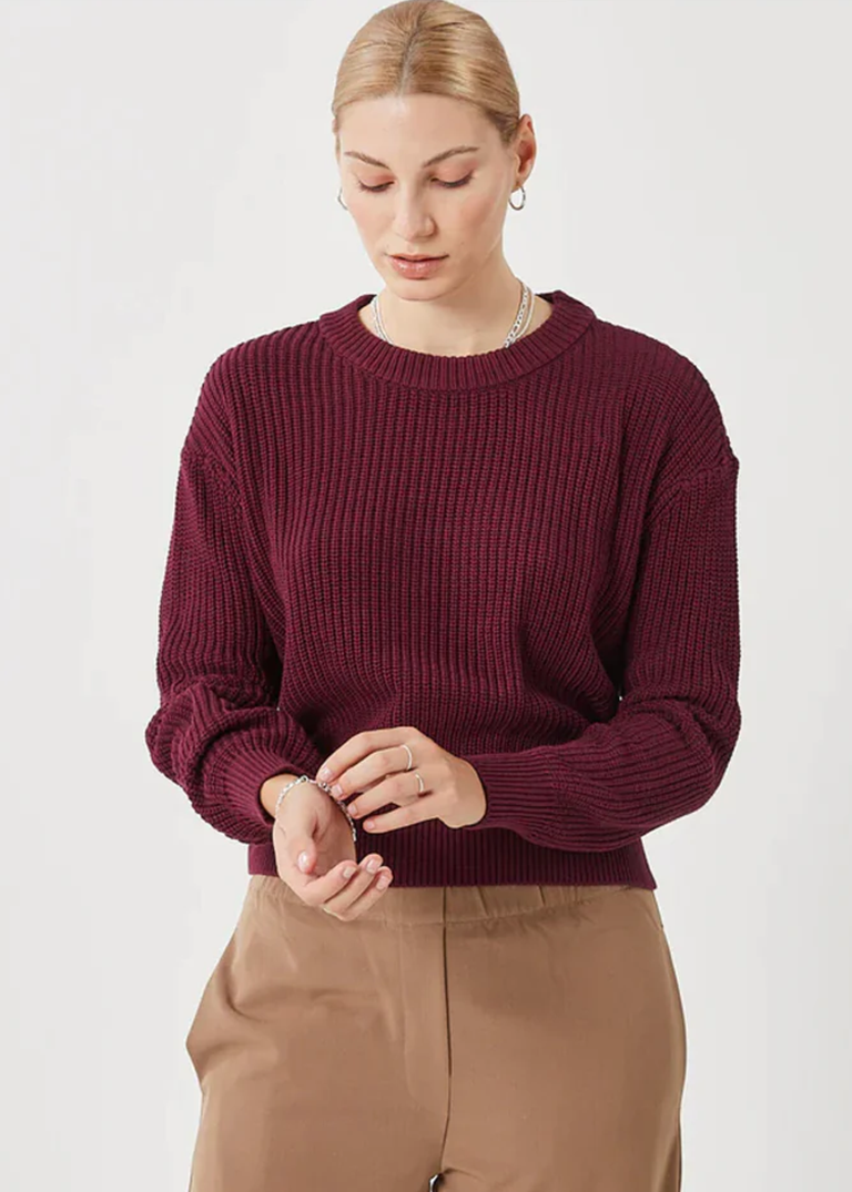 Minimum Mikala Burgundy Sweater FINAL SALE