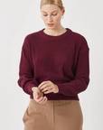 Minimum Mikala Burgundy Sweater FINAL SALE