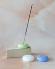 Botanica Bubble Milk Glass Incense Holder